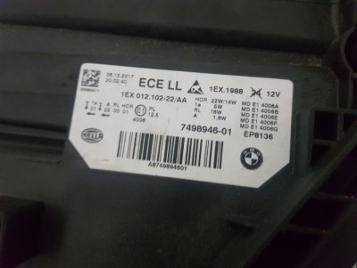 원클릭카,BMW 3시리즈 F30 FULL LED 중고헤드램프 R/H